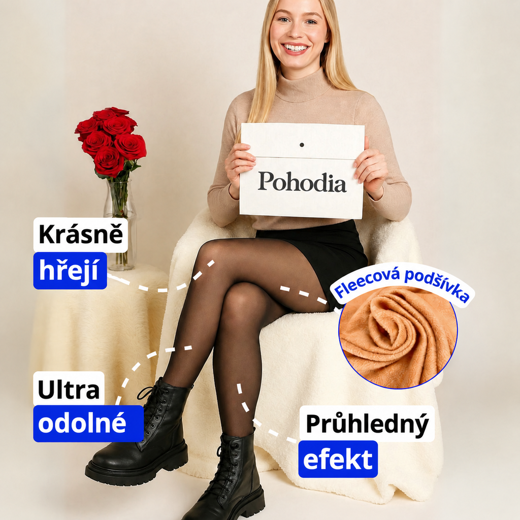 Fleecové punčocháče Pohodia